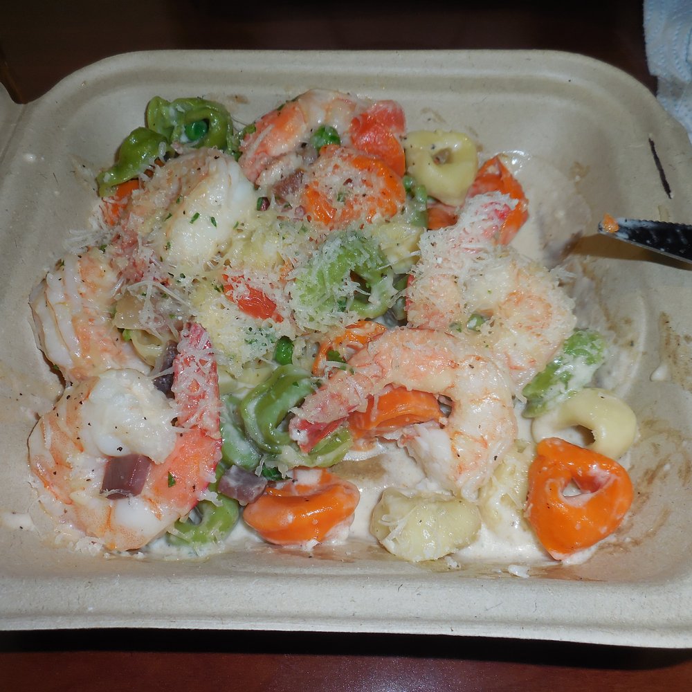 Cafe Della Via - Shrimp Carbonara...too good for words! - Italian Near Me - Cayucos, California Cafe Della Via - Shrimp Carbonara...too good for words! - Italian Near Me - Cayucos, California
