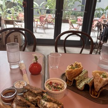 Bobe Kitchen & Bakery - Areya (Sandwhich) (Left) Chicken Shawarma (Right) - Bakeries Near Me - Miami, Florida