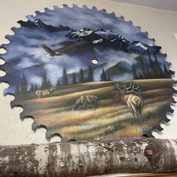 The In Place - a painting of a deer in a field - American Near Me - Forks, Washington