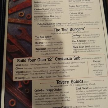 Old Tool Tavern - Day trip on this beautiful November 70-degree day to the Southern Tier ended at Old Tool - the menu. - Bars Near Me - Randolph, New York