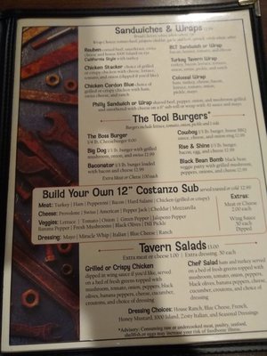 Menu photo 3 Old Tool Tavern Randolph, NY