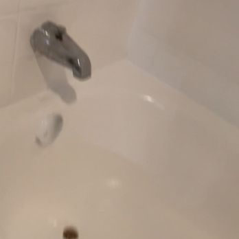 The Brook on Bay Area - Leaking faucet- not drain cover abs why is the silver covered with white stuff? - Apartments Near Me - Webster, Texas