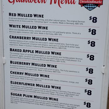 Carmel Christkindlmarkt - Mulled wine menu - Skating Rinks Near Me - Carmel, Indiana Carmel Christkindlmarkt - Mulled wine menu - Skating Rinks Near Me - Carmel, Indiana