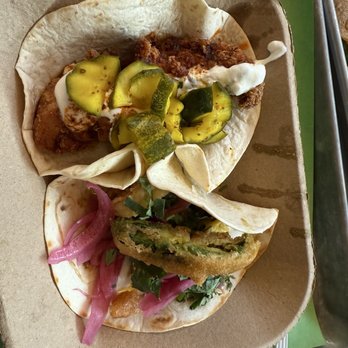 Automatic Taco and Tequila Bar - Nashville Hot Chicken Green curry shrimp - Tacos Near Me - Greenville, South Carolina Automatic Taco and Tequila Bar - Nashville Hot Chicken Green curry shrimp - Tacos Near Me - Greenville, South Carolina