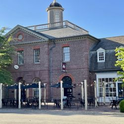 Talbots Store 643 - Outside / Exterior pic of shop - lhs of brick building next to Illy Caffe coffee shop on rhs - in Merchants Sq on DoG Street