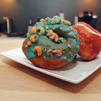 SuzyQ Doughnuts Hintonburg - Vanilla bean fruit loop doughnut! - Donuts Near Me - Ottawa, Ontario SuzyQ Doughnuts Hintonburg - Vanilla bean fruit loop doughnut! - Donuts Near Me - Ottawa, Ontario