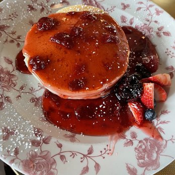 Little Hen - Strawberry Compote Buttermilk Pancake - Breakfast & Brunch Near Me - Weston, Florida Little Hen - Strawberry Compote Buttermilk Pancake - Breakfast & Brunch Near Me - Weston, Florida