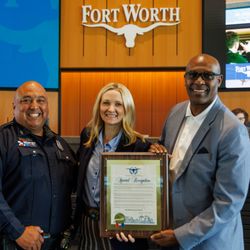 Gideon Training Solutions - Aim for Safety - Kids program honored by the Mayor of Fort Worth