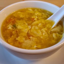 Delicious egg drop soup