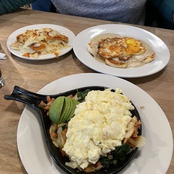 The Cracked Egg - a skillet of eggs and vegetables - Breakfast & Brunch Near Me - Chicago, Illinois The Cracked Egg - a skillet of eggs and vegetables - Breakfast & Brunch Near Me - Chicago, Illinois
