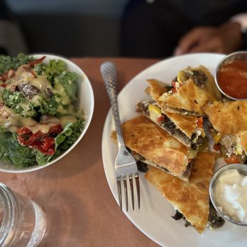 Water for Chocolate - roast vegetable goat cheese quesadilla - Breakfast & Brunch Near Me - Baltimore, Maryland Water for Chocolate - roast vegetable goat cheese quesadilla - Breakfast & Brunch Near Me - Baltimore, Maryland