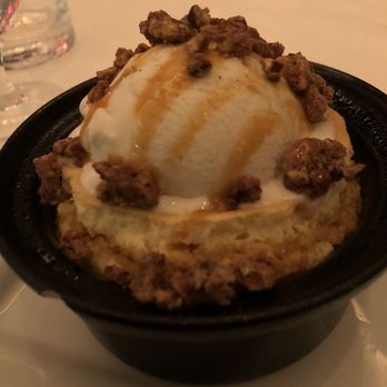 Steak 48 - This is the Ultimate Warm Vanilla Caramel Cake!  People. This dessert is out of this world. Trust me! - Steakhouses Near Me - Charlotte, North Carolina