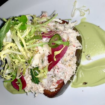P.S. Steak - Crab toast with brioche bread and avocado purée - Steakhouses Near Me - Minneapolis, Minnesota P.S. Steak - Crab toast with brioche bread and avocado purée - Steakhouses Near Me - Minneapolis, Minnesota