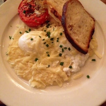 Freemans - Poached eggs with cheddar cheese grits - Breakfast & Brunch Near Me - New York, New York Freemans - Poached eggs with cheddar cheese grits - Breakfast & Brunch Near Me - New York, New York