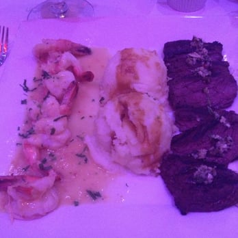 Don Coqui - grilled skirt steak and shrimp scampi with mashed potatoes - Spanish Near Me - White Plains, New York