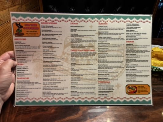 Menu photo 2 Los Tres Compadres Aiken, SC Menu photo 2 Los Tres Compadres Aiken, SC