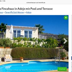 Ferienhausagentur Stefan Flach - Kleines Fincahaus in Adeje mit Pool und Terrasse FerienhausTeneriffa Süd-WestenAdeje