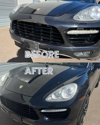 The ProActive Package - The ProActive Package: ReGloss & Self-Healing Resin Coating
Please text pictures to (602) 705-3343 for a detailed quote or call and ask for Zachary!
Protect your new or used vehicle by utilizing our ProActive Package! Our ReGloss service is designed to shield your car from the elements, including UV rays, sun damage, flying rocks & road hazards, car washes, and everything else your car is hit with on the road every day. We will not only revitalize your vehicle by bringing your car to glossy brilliance but also add a heavy layer of our proprietary clear coat technology on top, which is thicker and more durable than your factory clear coat – ensuring it stays looking its best for years to come.
The ProActive Package includes the following component service
Self-Healing Resin Coating | Clear Resin Coating (CRC): Full-Vehicle Dual-Layer Protection
Self-Healing Resin Coating | Clear Resin Coating (CRC) provides full-vehicle protection through a dual-layer coating system, combining advanced ceramic technology with a clear resin topcoat. This innovative technology offers superior protection against UV damage, scratches, and environmental elements, ensuring long-lasting durability and shine for the vehicle’s paint finish.
For those looking for ongoing protection, the ProActive Protection Package adds an extra layer of defense with our Clear Resin Coating (CRC). This cutting-edge solution ensures that your vehicle’s paint finish remains protected against UV damage, flying rocks, road hazards, and other daily wear and tear.
How It Works:
1. Share Your Vehicle Photos: Click on the “Send Photos” button in the Yelp app to easily upload images of your vehicle.
2. Receive Expert Advice: Our technician will review your vehicle's condition and get in touch with a personalized plan for restoration and protection.
3. Book Your Service: Once you’re happy with the tailored solution, we’ll schedule your service at a time that works best for you! The ProActive Package - The ProActive Package: ReGloss & Self-Healing Resin Coating
Please text pictures to (602) 705-3343 for a detailed quote or call and ask for Zachary!
Protect your new or used vehicle by utilizing our ProActive Package! Our ReGloss service is designed to shield your car from the elements, including UV rays, sun damage, flying rocks & road hazards, car washes, and everything else your car is hit with on the road every day. We will not only revitalize your vehicle by bringing your car to glossy brilliance but also add a heavy layer of our proprietary clear coat technology on top, which is thicker and more durable than your factory clear coat – ensuring it stays looking its best for years to come.
The ProActive Package includes the following component service
Self-Healing Resin Coating | Clear Resin Coating (CRC): Full-Vehicle Dual-Layer Protection
Self-Healing Resin Coating | Clear Resin Coating (CRC) provides full-vehicle protection through a dual-layer coating system, combining advanced ceramic technology with a clear resin topcoat. This innovative technology offers superior protection against UV damage, scratches, and environmental elements, ensuring long-lasting durability and shine for the vehicle’s paint finish.
For those looking for ongoing protection, the ProActive Protection Package adds an extra layer of defense with our Clear Resin Coating (CRC). This cutting-edge solution ensures that your vehicle’s paint finish remains protected against UV damage, flying rocks, road hazards, and other daily wear and tear.
How It Works:
1. Share Your Vehicle Photos: Click on the “Send Photos” button in the Yelp app to easily upload images of your vehicle.
2. Receive Expert Advice: Our technician will review your vehicle's condition and get in touch with a personalized plan for restoration and protection.
3. Book Your Service: Once you’re happy with the tailored solution, we’ll schedule your service at a time that works best for you!