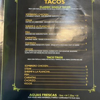 Sombrero Tacoria Ridgewood - Menu - Tacos Near Me - Ridgewood, New Jersey Sombrero Tacoria Ridgewood - Menu - Tacos Near Me - Ridgewood, New Jersey