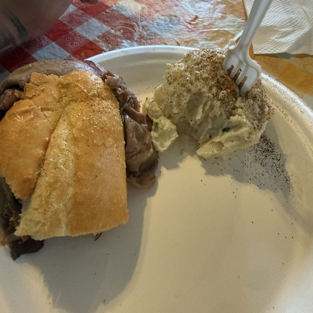Pastrami and potato salad Pastrami and potato salad