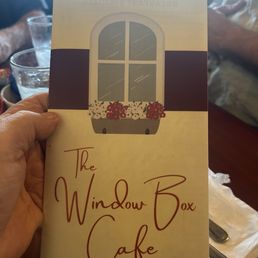 Menu cover reflects the vib! Nice cover.