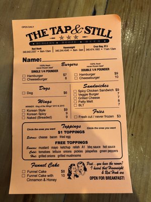 Menu photo 5 The Tap & Still Cruz Bay, VI Menu photo 5 The Tap & Still Cruz Bay, VI