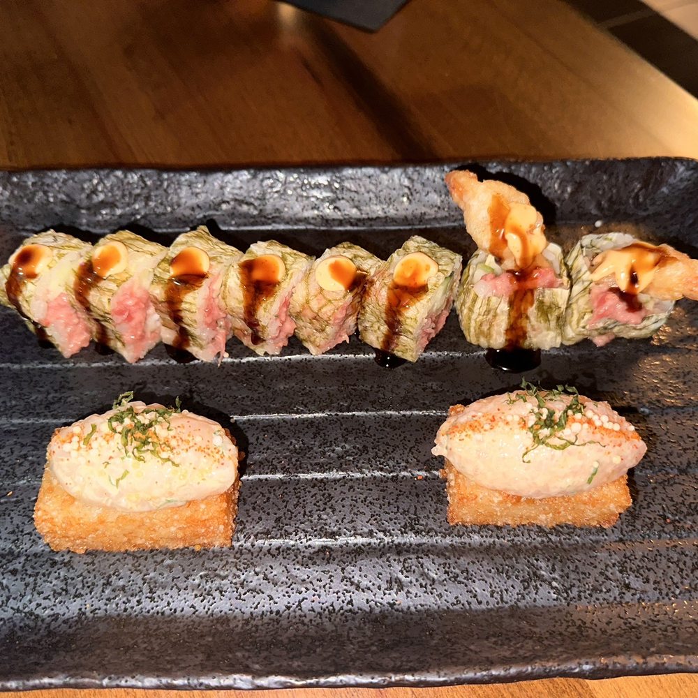 Amai Sushi - American Dream Roll and Crispy Rice - Poke Near Me - Brookfield, Connecticut