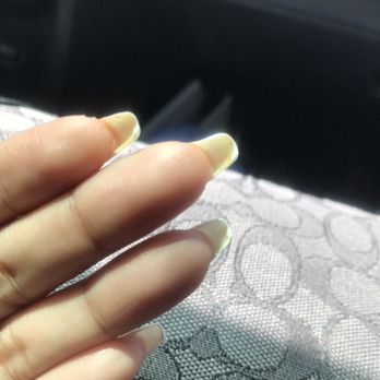 Pearl Nails - Clump of gel polish behind nails - Nail Salons Near Me - Rosemead, California Pearl Nails - Clump of gel polish behind nails - Nail Salons Near Me - Rosemead, California