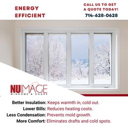 Exterior outside entrance of Nuimage Windows & Doors - Our Windows will help keep your home warm during the winter! - Anaheim, California Exterior outside entrance of Nuimage Windows & Doors - Our Windows will help keep your home warm during the winter! - Anaheim, California