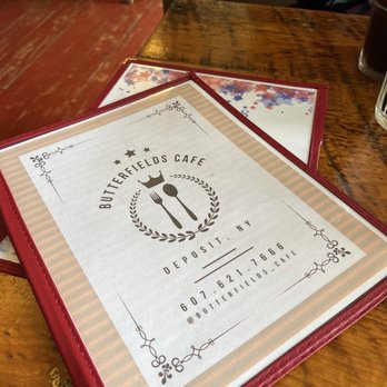 Butterfields Cafe - Menu - Cafes Near Me - Deposit, New York