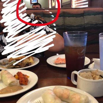 Great Wall Plano Super Buffet - He sitting right behind, and there are more people right behind him too. - Chinese Near Me - Plano, Texas