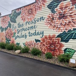 The Dahlias And Smiles Mural - Mural