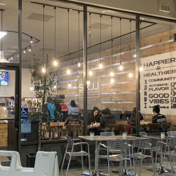 SAJJ Mediterranean - Inside and outside seating. - Mediterranean Near Me - San Bruno, California SAJJ Mediterranean - Inside and outside seating. - Mediterranean Near Me - San Bruno, California