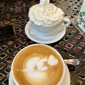 Urth Caffé-Pasadena - Cappuccino with oat milk and hot chocolate with lots of whip cream - Cafes Near Me - Pasadena, California Urth Caffé-Pasadena - Cappuccino with oat milk and hot chocolate with lots of whip cream - Cafes Near Me - Pasadena, California