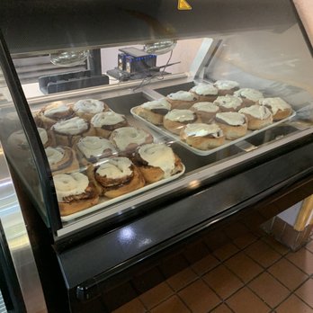 Connie's Cafe - Lots of cinnamon rolls waiting to be enjoyed! - American Near Me - Ossineke, Michigan