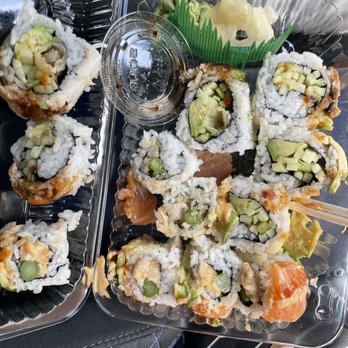 Kochi Sushi - two trays of sushi on a table - Japanese Near Me - Brockville, Ontario Kochi Sushi - two trays of sushi on a table - Japanese Near Me - Brockville, Ontario
