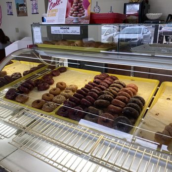 Sip & Dip - A small display but all the best flavors. - Donuts Near Me - Saint Cloud, Florida