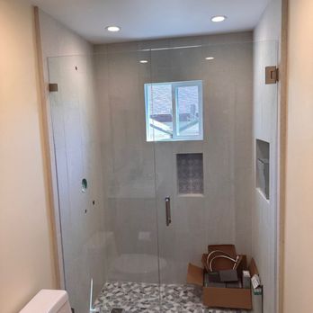 Webster Glass - Standard bath conversion from tub to only shower. - Windows Installation Near Me - Lakeside, California Webster Glass - Standard bath conversion from tub to only shower. - Windows Installation Near Me - Lakeside, California