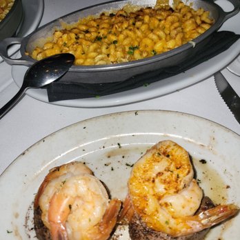 Ruth's Chris Steak House - Mac and Cheese with Petite Filet and shrimp - Steakhouses Near Me - Coral Gables, Florida Ruth's Chris Steak House - Mac and Cheese with Petite Filet and shrimp - Steakhouses Near Me - Coral Gables, Florida