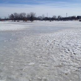 It's not just a dog park in the winter time, but also an ice skating rink! It's not just a dog park in the winter time, but also an ice skating rink!
