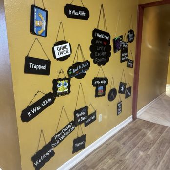 Unity Escape Rooms - Decor wall - Escape Games Near Me - Redlands, California