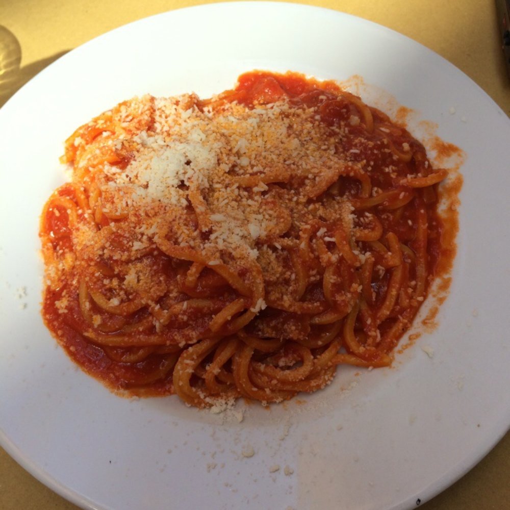 Il Corallo - Spaghetti Amatriciana, simple but delicious! - Pizza Near Me - Rome, RM Il Corallo - Spaghetti Amatriciana, simple but delicious! - Pizza Near Me - Rome, RM