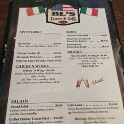 BL's Tavern - Menu