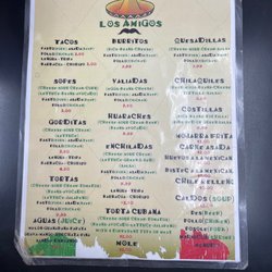 Los Amigos - Menu