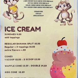 Chunky Monkey - Menu