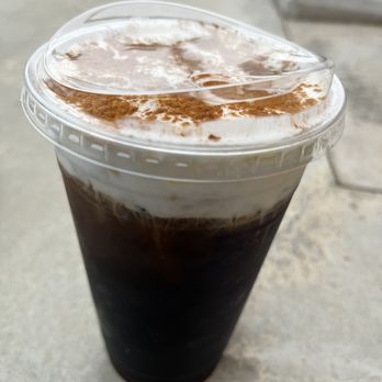 The Coffee Bean & Tea Leaf - Black coffee cream cap with cinnamon on top - Coffee & Tea Near Me - Downey, California The Coffee Bean & Tea Leaf - Black coffee cream cap with cinnamon on top - Coffee & Tea Near Me - Downey, California