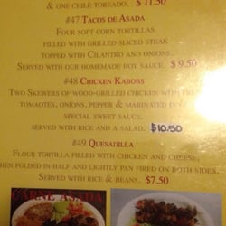Con Los Amigos - Menu (entrees)