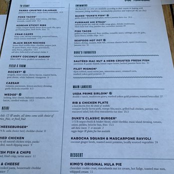 Duke's Malibu - Menu - New American Near Me - Malibu, California Duke's Malibu - Menu - New American Near Me - Malibu, California