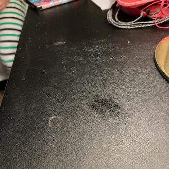 Kimpton Brice Hotel - The filthy surface of our beside table upon checkin - Hotels Near Me - Savannah, Georgia