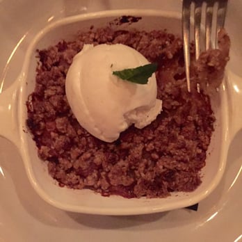 The Treehouse - Apple crisp with buttermilk ice cream. - New American Near Me - Nashville, Tennessee The Treehouse - Apple crisp with buttermilk ice cream. - New American Near Me - Nashville, Tennessee